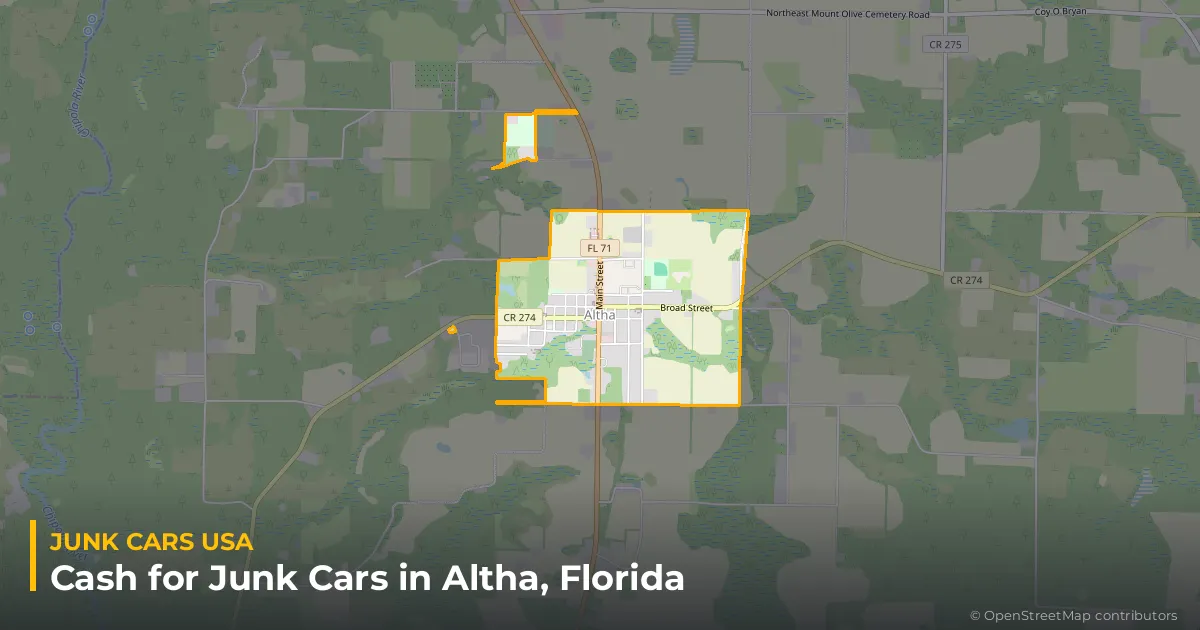 Altha, FL service area map