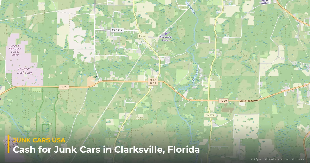 Clarksville, FL service area map
