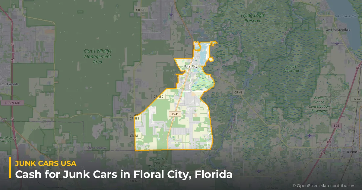 Floral City, FL service area map