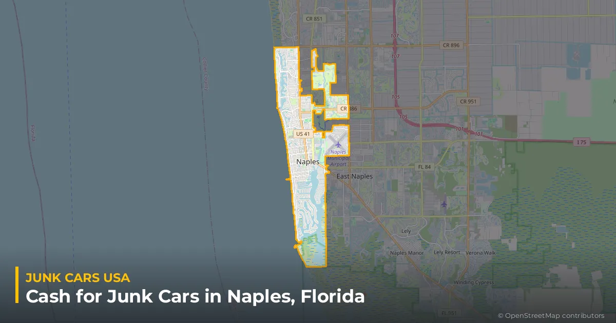 Naples, FL service area map