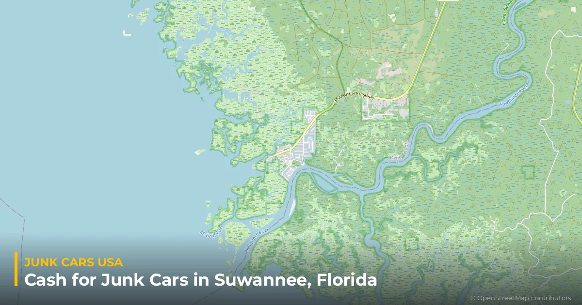 Suwannee, FL service area map
