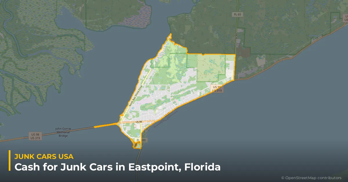 Eastpoint, FL service area map