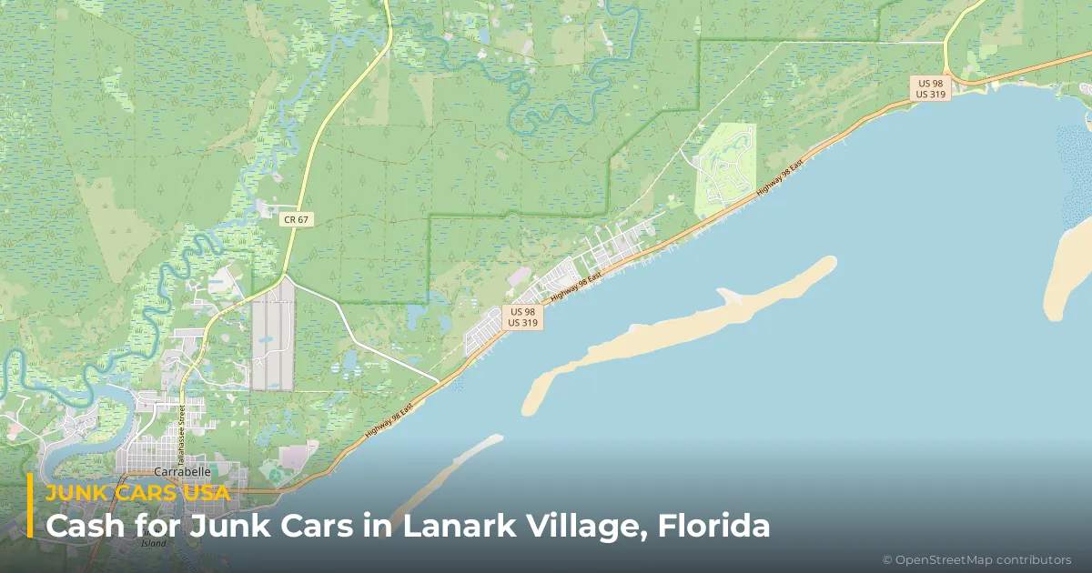 Lanark Village, FL service area map