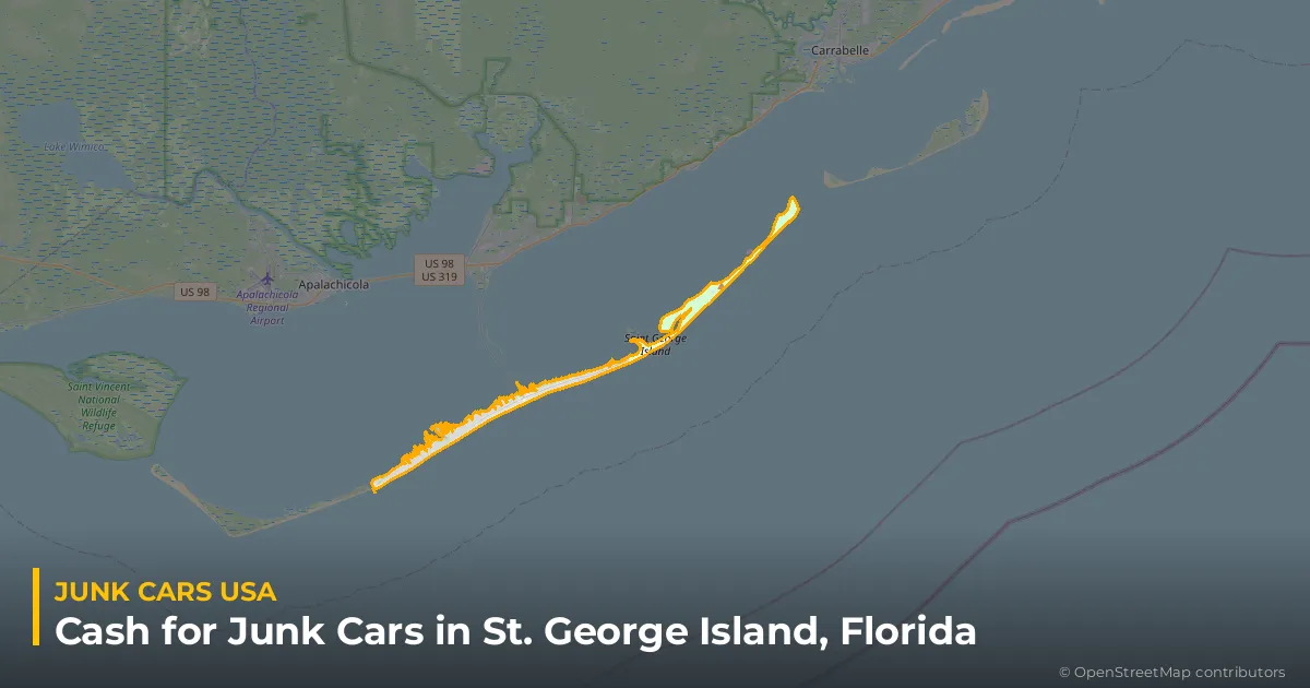 St. George Island, FL service area map
