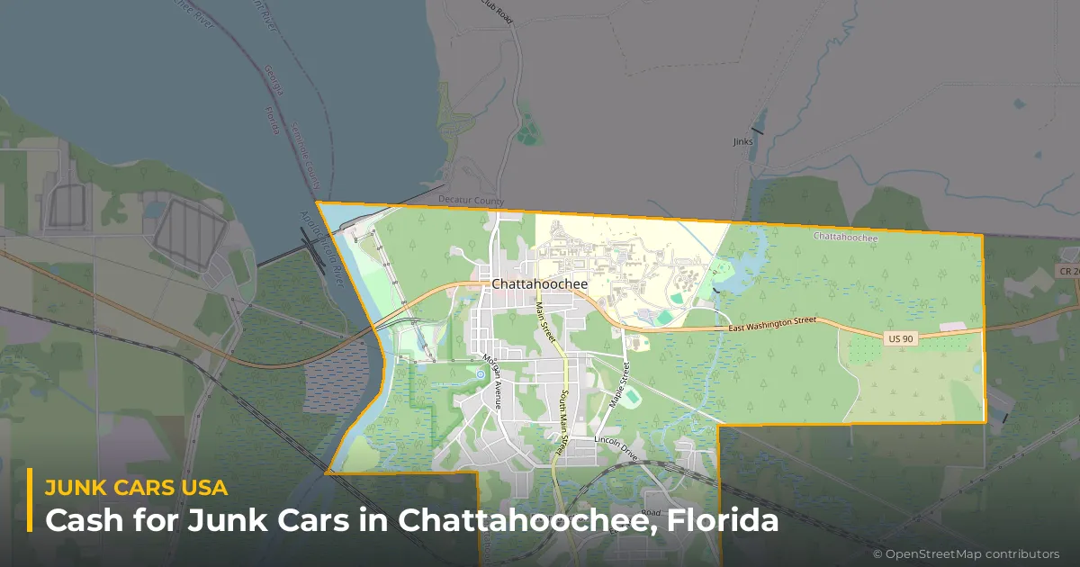 Chattahoochee, FL service area map