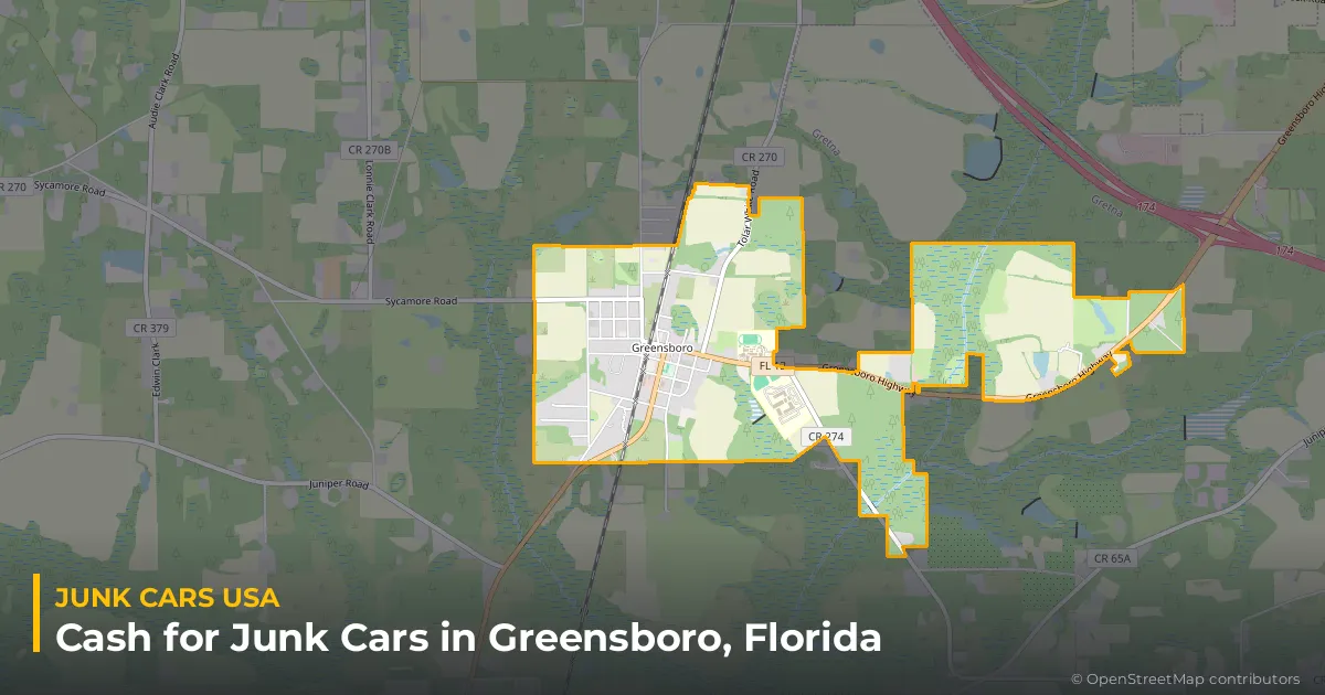 Greensboro, FL service area map