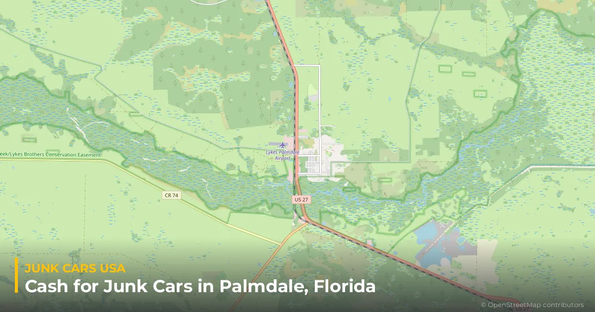 Palmdale, FL service area map