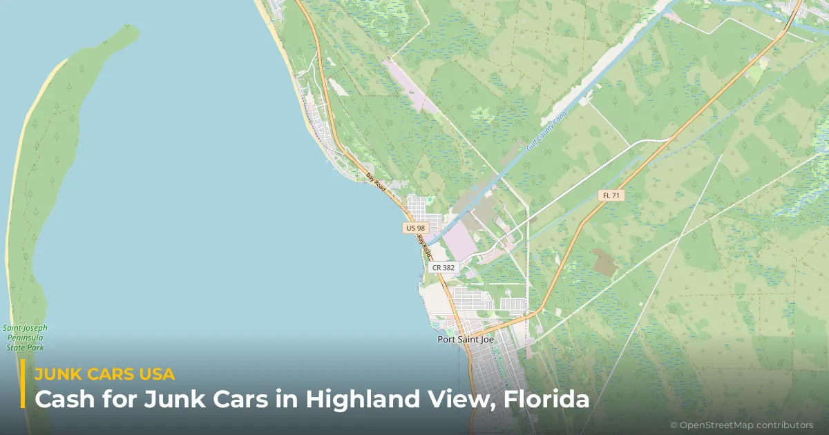 Highland View, FL service area map