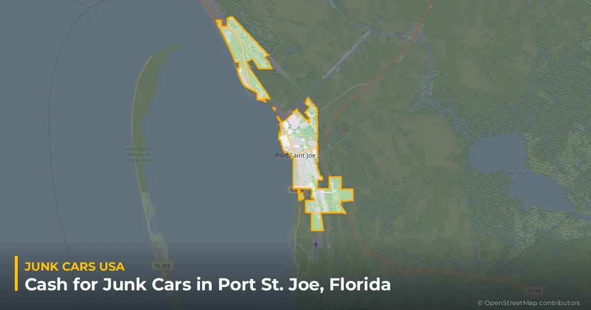 Port St. Joe, FL service area map