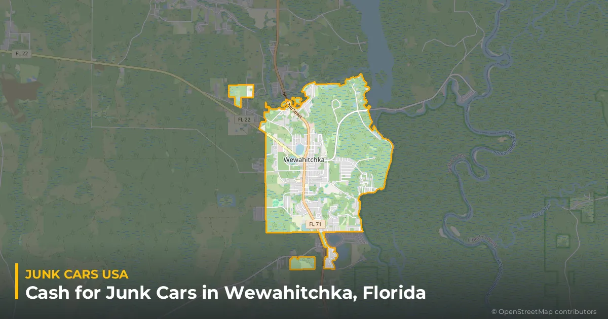 Wewahitchka, FL service area map