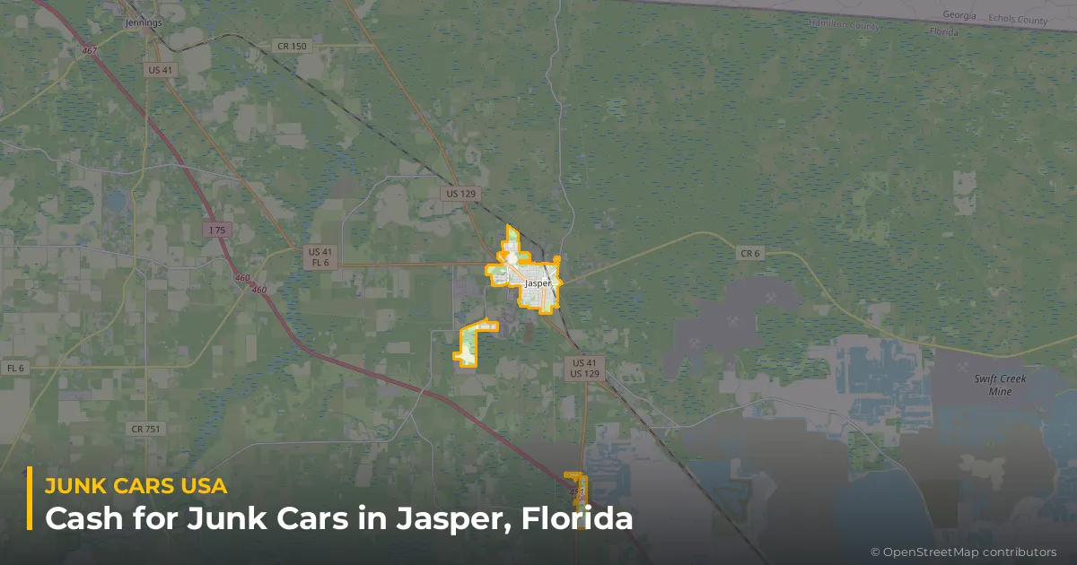 Jasper, FL service area map