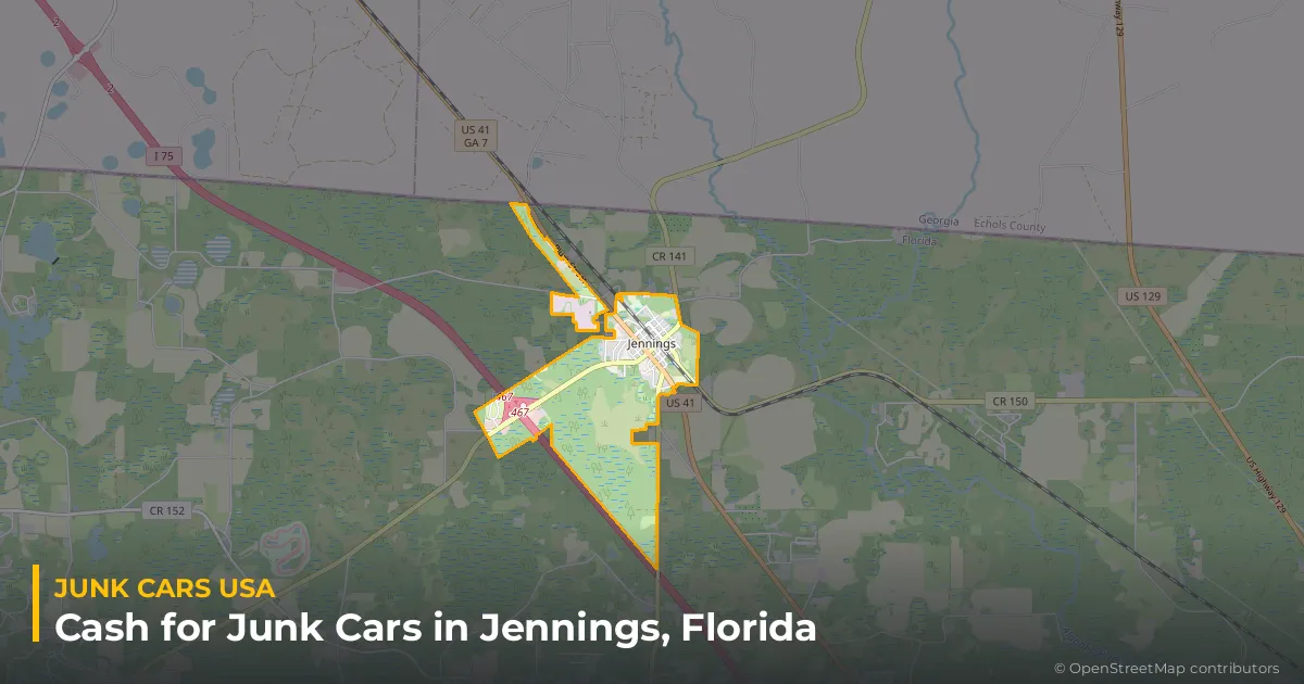 Jennings, FL service area map