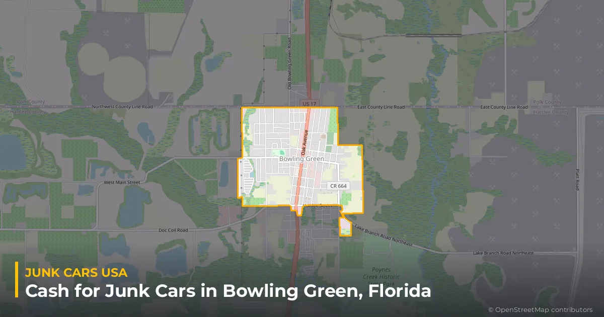 Bowling Green, FL service area map