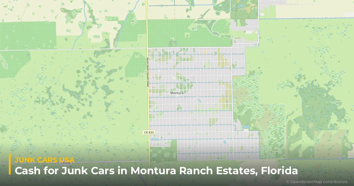 Montura Ranch Estates, FL service area map