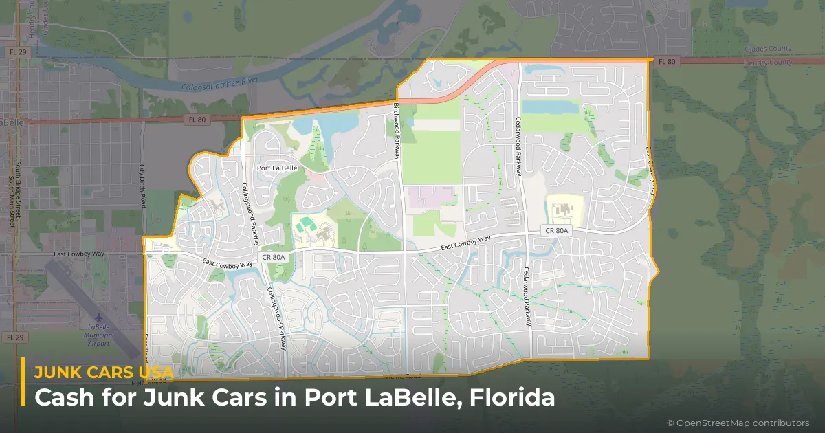 Port LaBelle, FL service area map