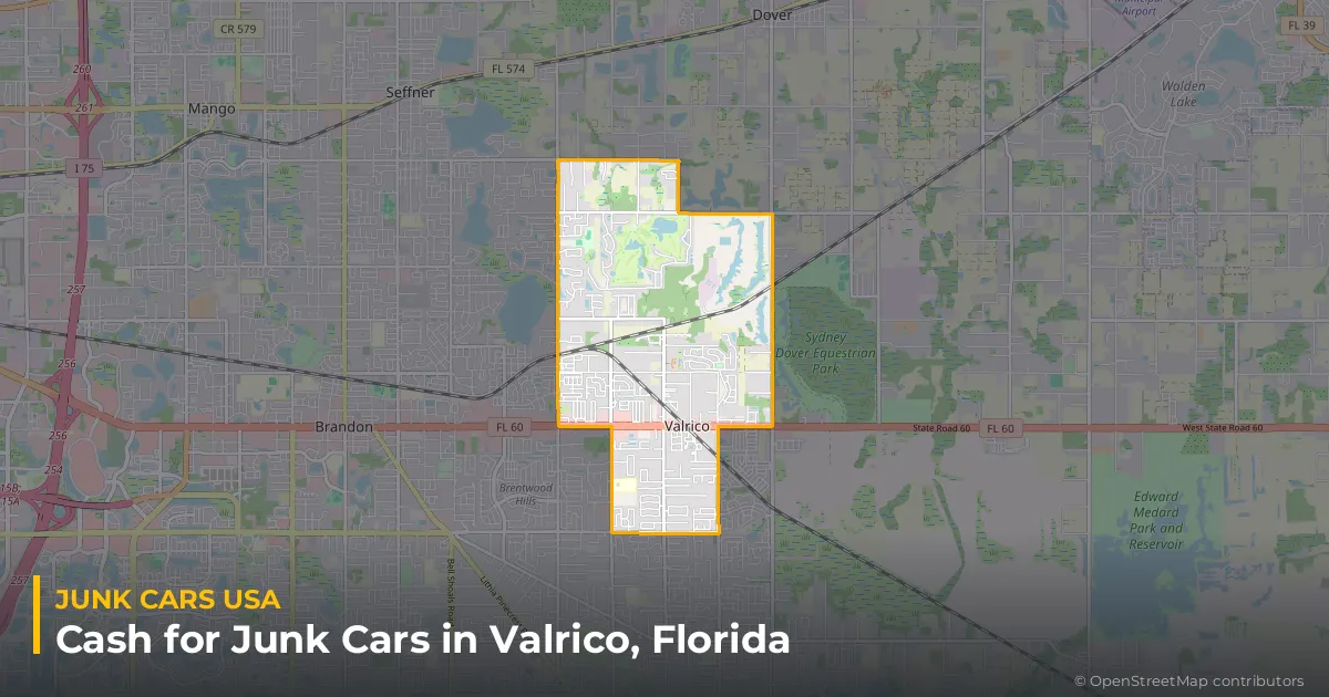 Valrico, FL service area map