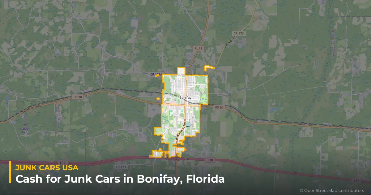 Bonifay, FL service area map