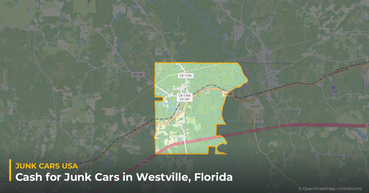Westville, FL service area map