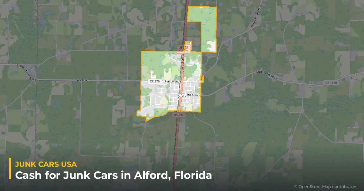 Alford, FL service area map