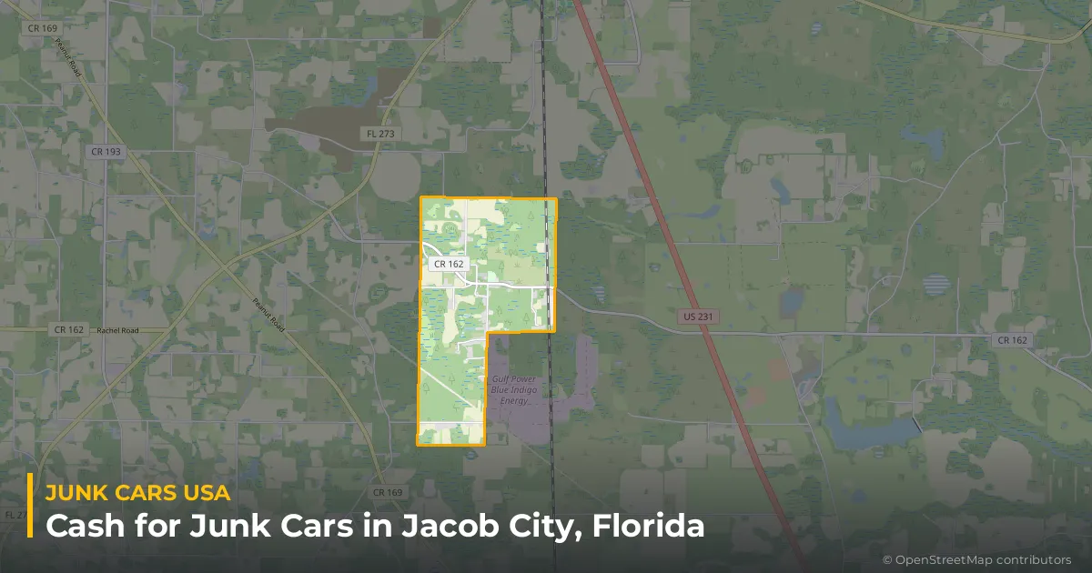 Jacob City, FL service area map