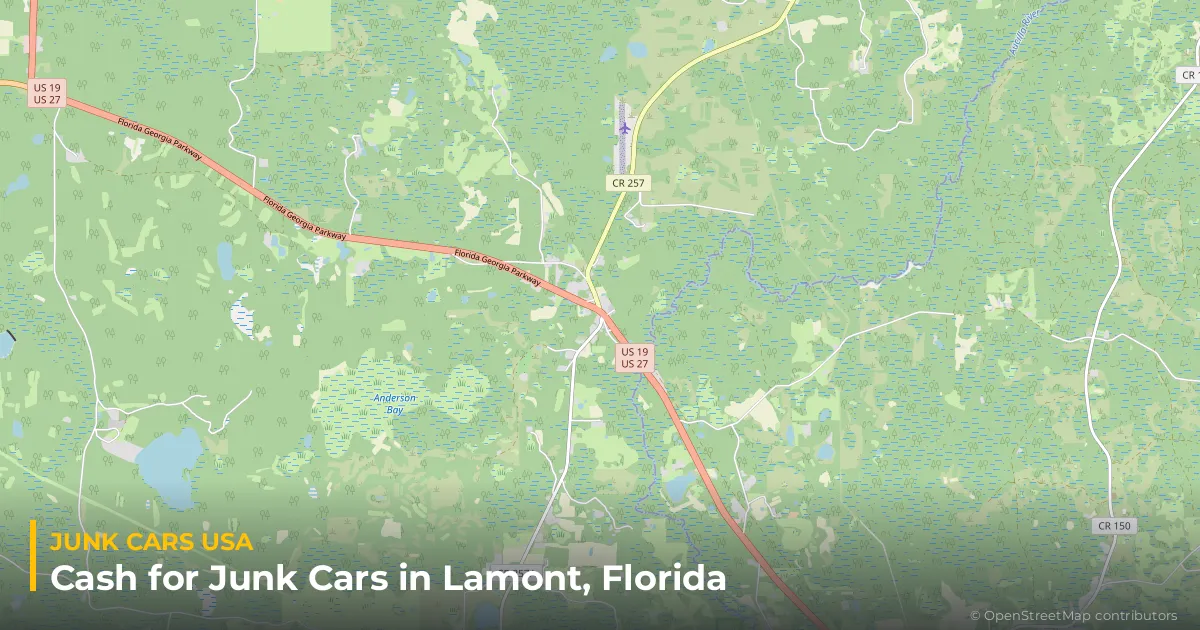 Lamont, FL service area map