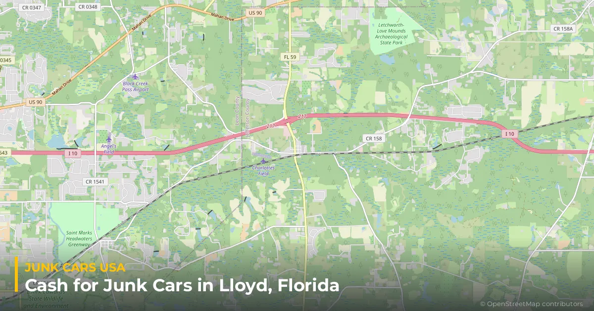 Lloyd, FL service area map