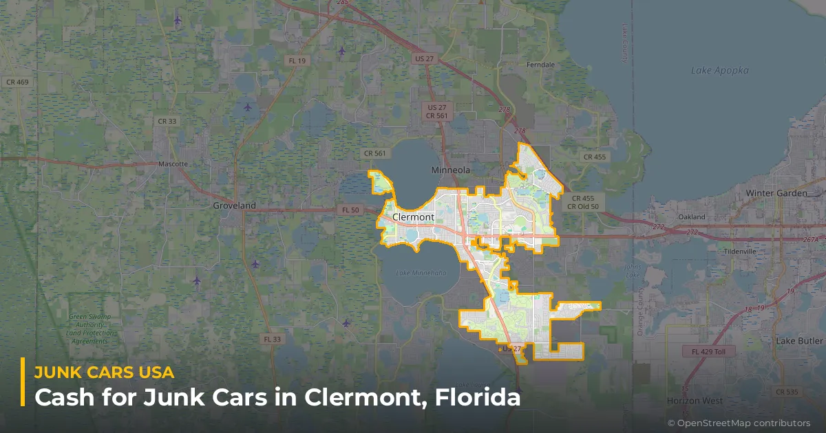 Clermont, FL service area map