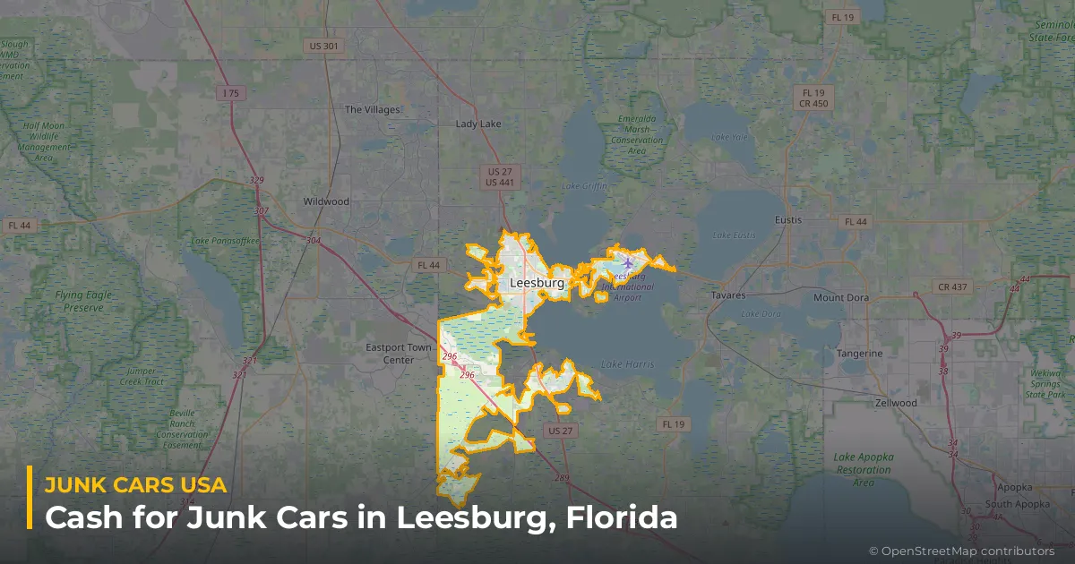 Leesburg, FL service area map