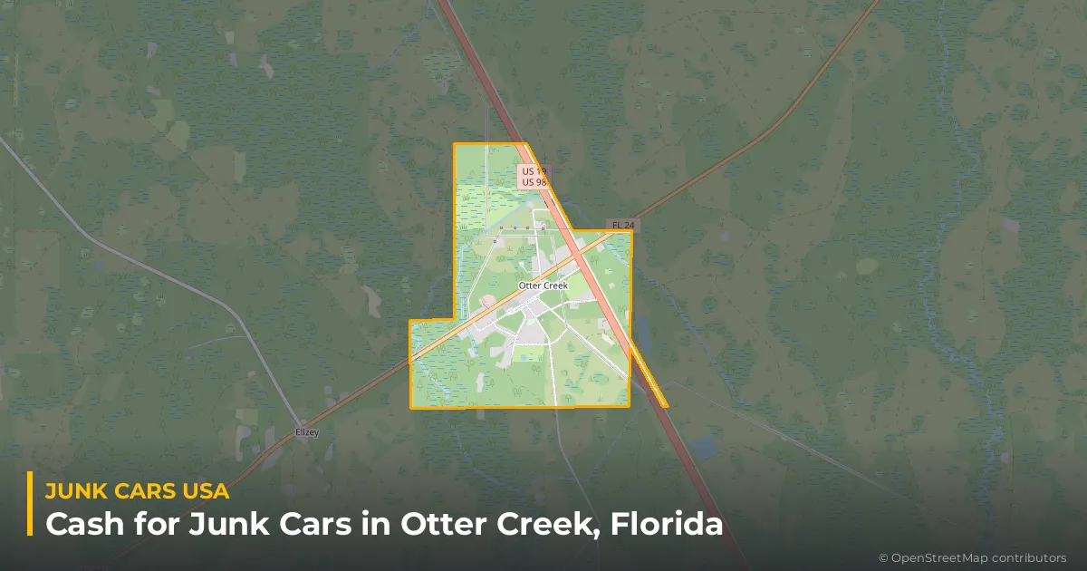 Otter Creek, FL service area map