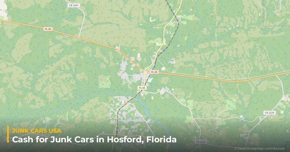 Hosford, FL service area map