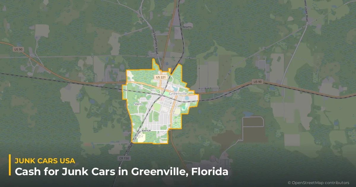 Greenville, FL service area map