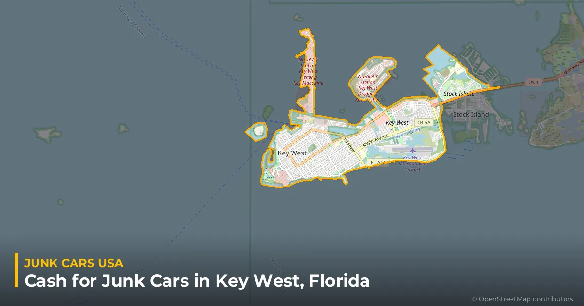 Key West, FL service area map