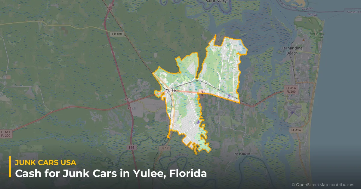Yulee, FL service area map