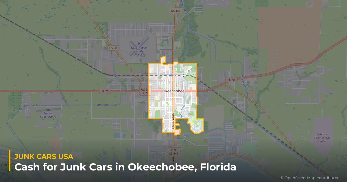 Okeechobee, FL service area map