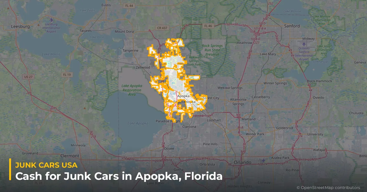Apopka, FL service area map