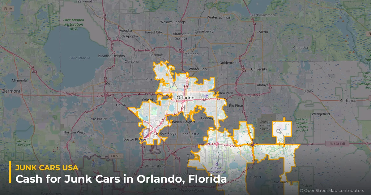 Orlando, FL service area map