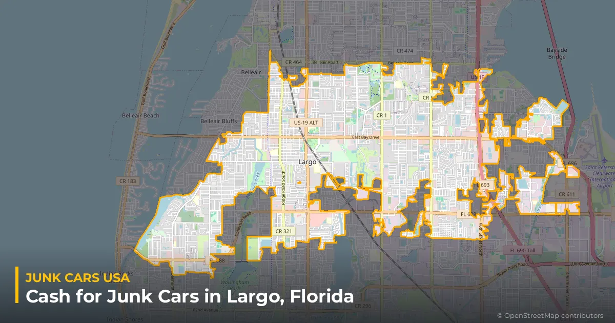 Largo, FL service area map