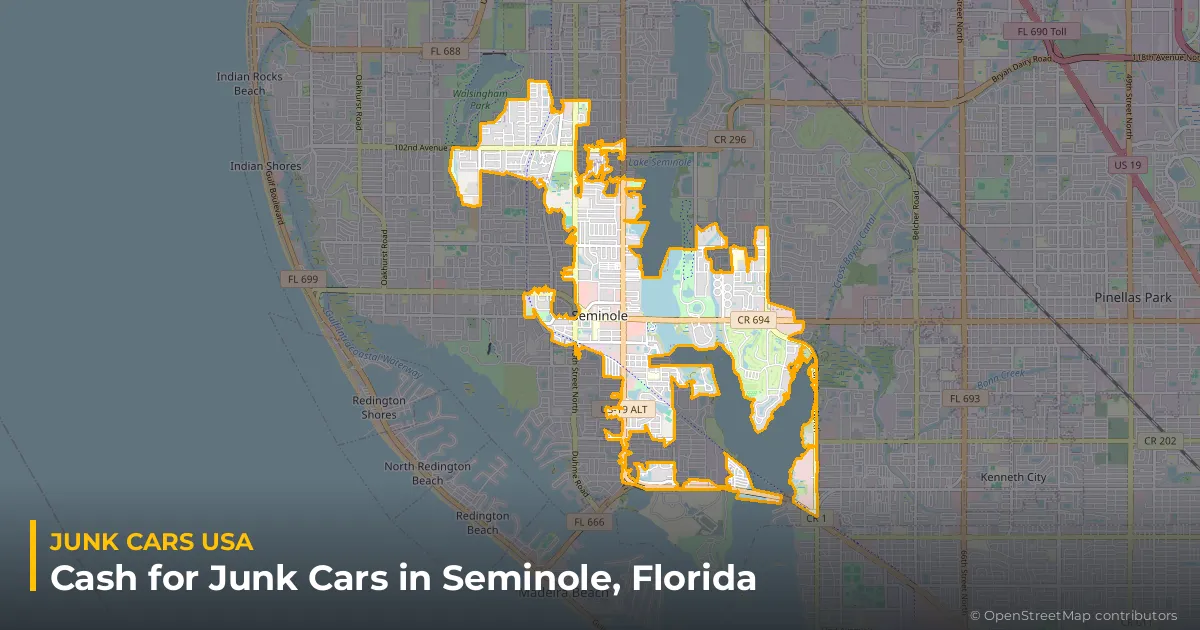 Seminole, FL service area map