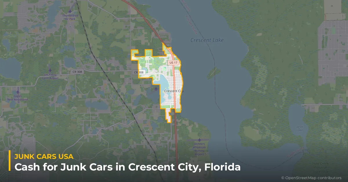 Crescent City, FL service area map