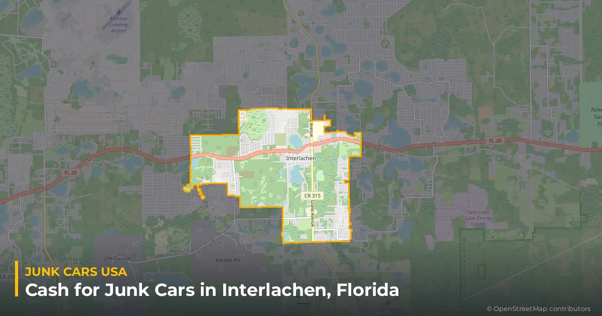Interlachen, FL service area map
