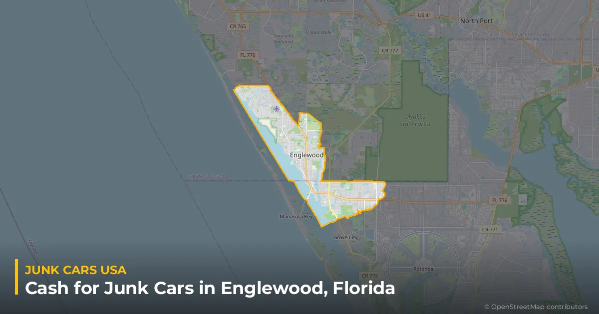 Englewood, FL service area map