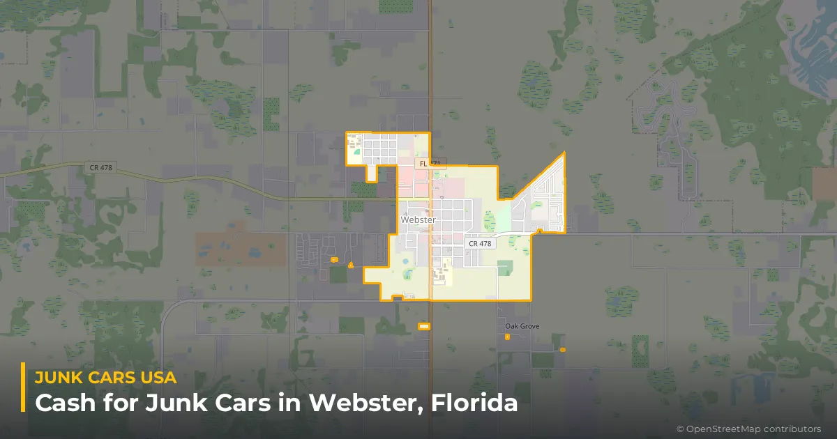 Webster, FL service area map