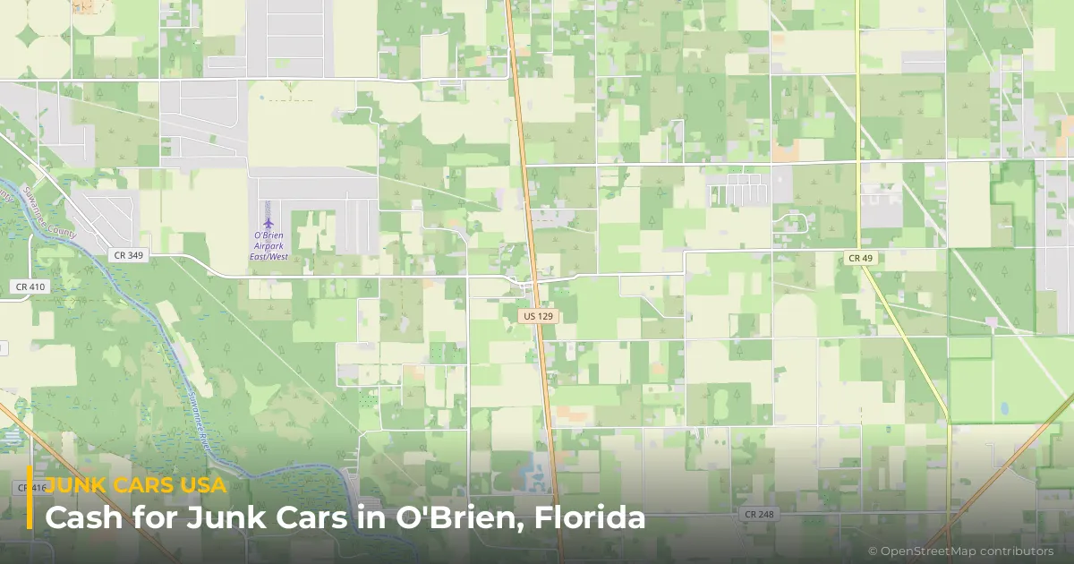 O'Brien, FL service area map