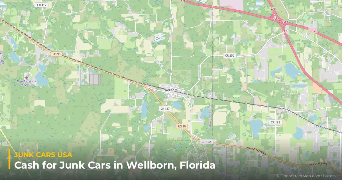 Wellborn, FL service area map