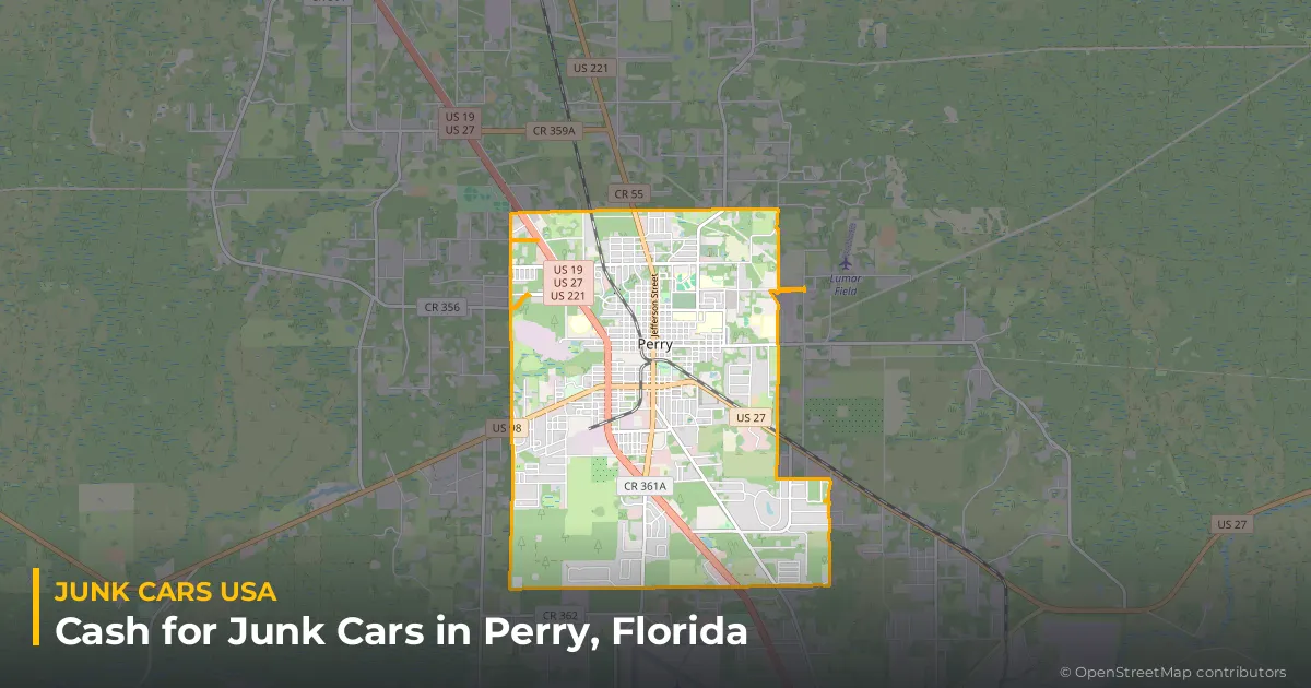 Perry, FL service area map