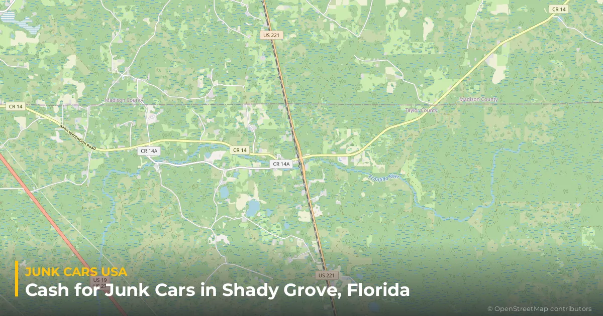 Shady Grove, FL service area map