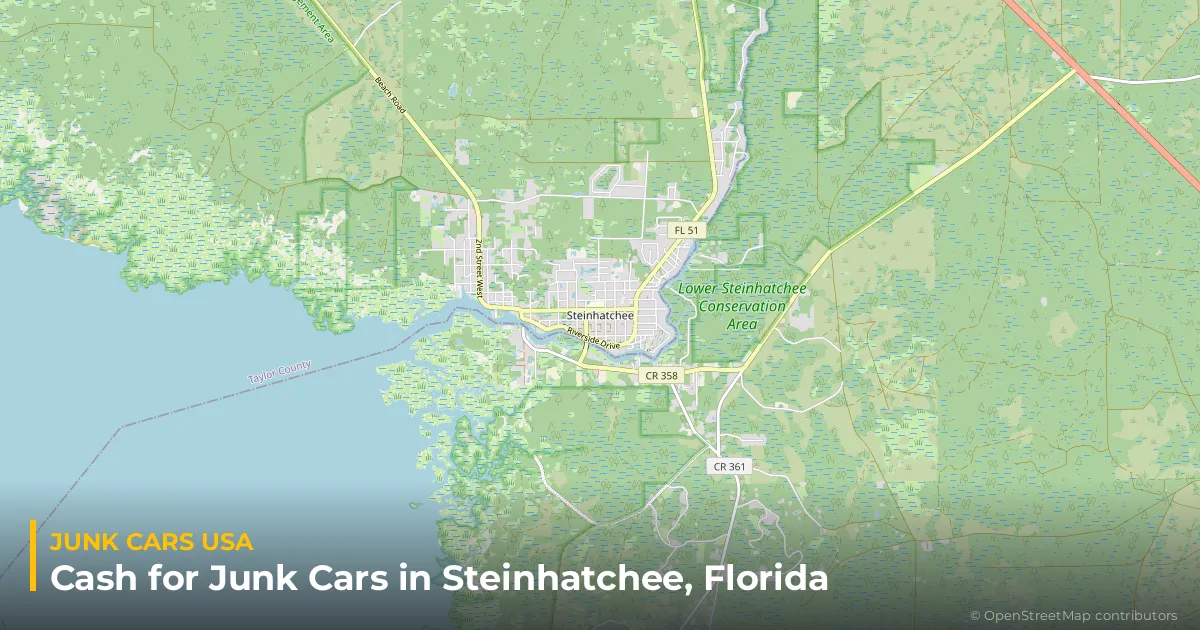 Steinhatchee, FL service area map