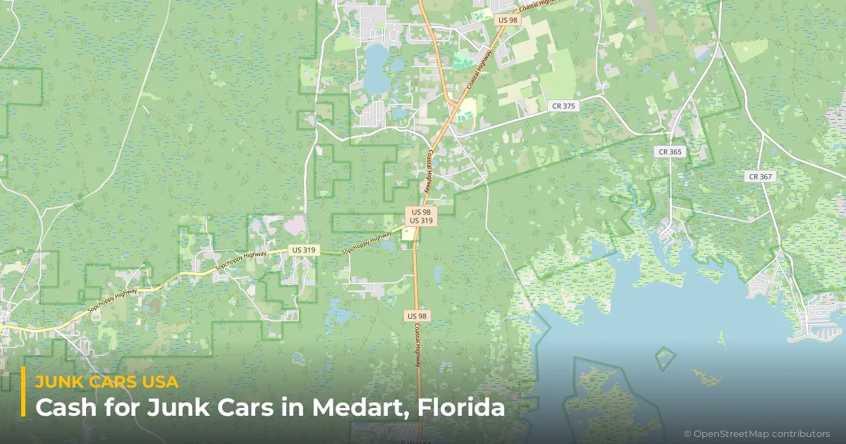 Medart, FL service area map
