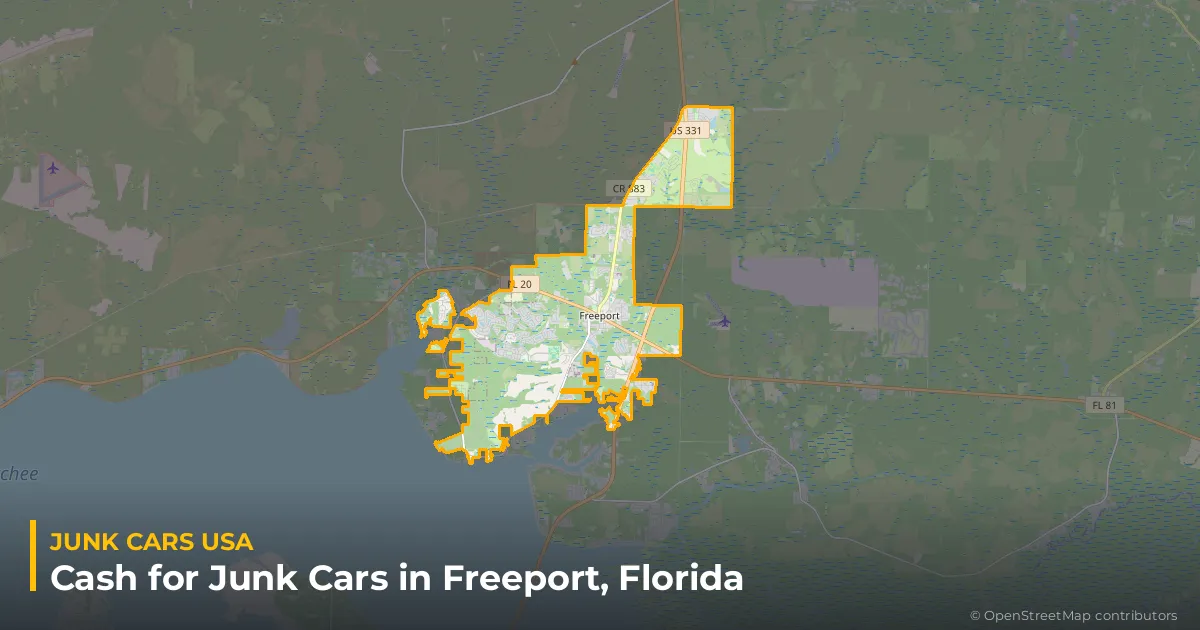 Freeport, FL service area map