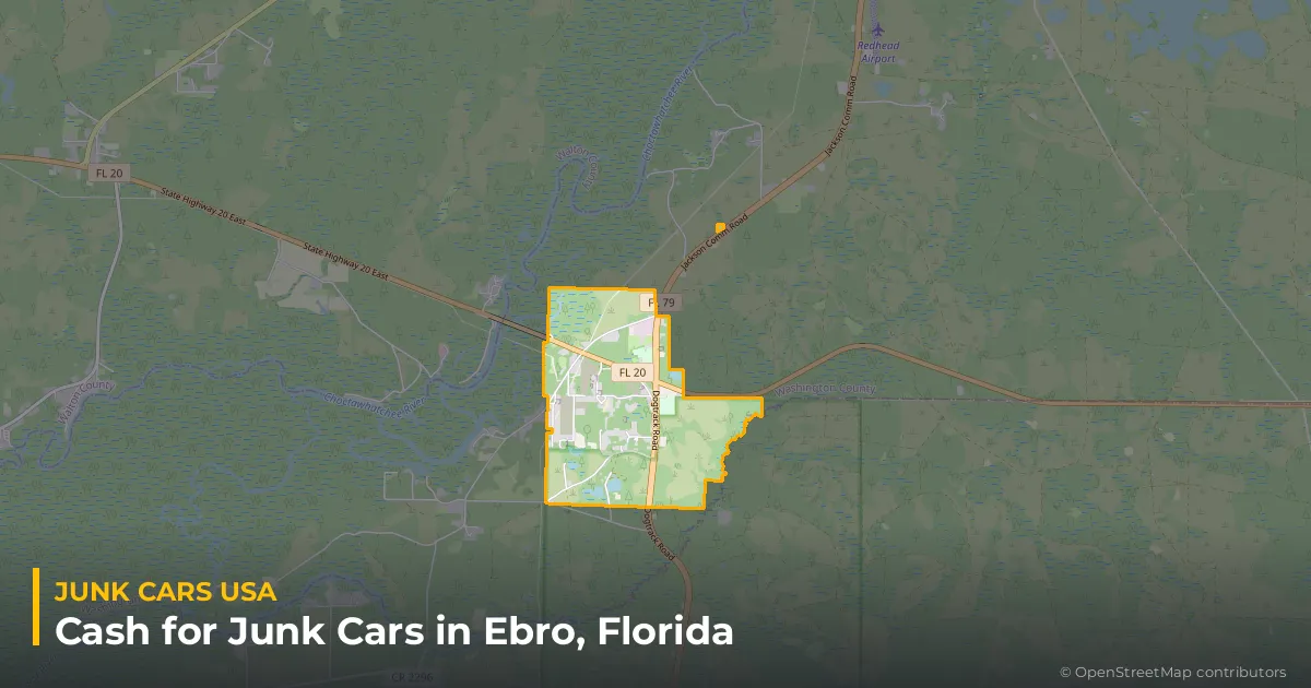 Ebro, FL service area map